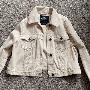 Coats | Hollister Cream Corduroy Jacket 